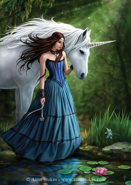 Enchanted pool by Anne Stokes